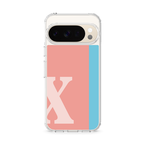 スリムプロテクションケース［ オリジナル - initial color line - X pink ］