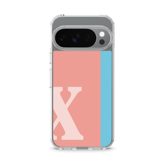 スリムプロテクションケース［ オリジナル - initial color line - X pink ］