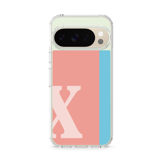 スリムプロテクションケース［ オリジナル - initial color line - X pink ］
