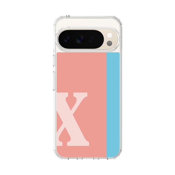 スリムプロテクションケース［ オリジナル - initial color line - X pink ］