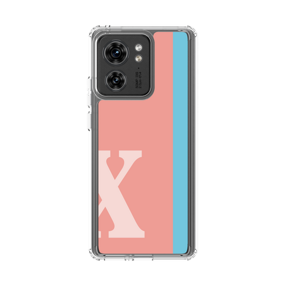 スリムプロテクションケース［ オリジナル - initial color line - X pink ］