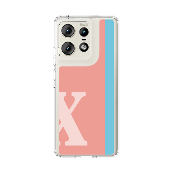 スリムプロテクションケース［ オリジナル - initial color line - X pink ］