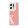 スリムプロテクションケース［ オリジナル - initial color line - X pink ］