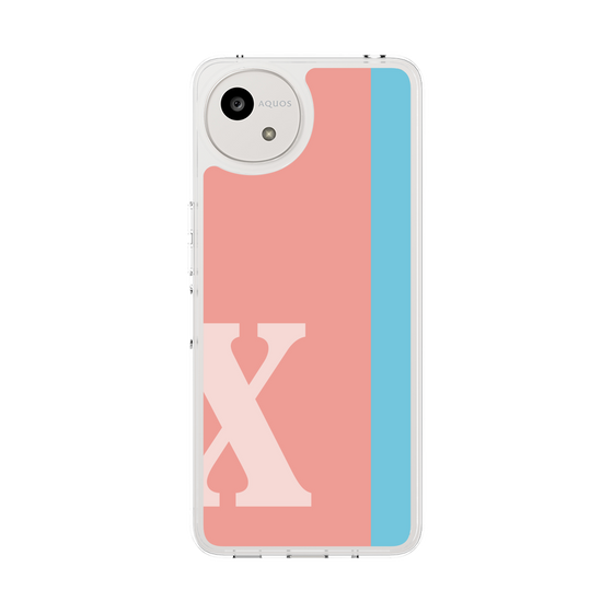 スリムプロテクションケース［ オリジナル - initial color line - X pink ］