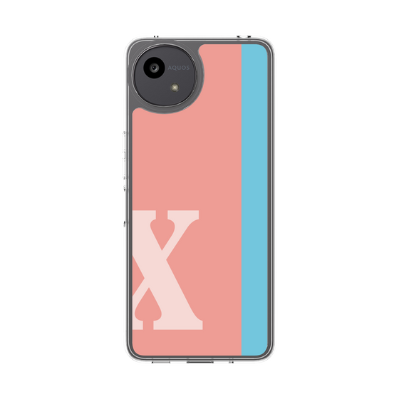スリムプロテクションケース［ オリジナル - initial color line - X pink ］