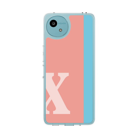 スリムプロテクションケース［ オリジナル - initial color line - X pink ］