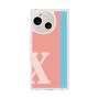スリムプロテクションケース［ オリジナル - initial color line - X pink ］