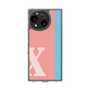 スリムプロテクションケース［ オリジナル - initial color line - X pink ］