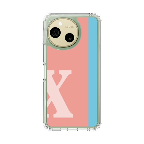 スリムプロテクションケース［ オリジナル - initial color line - X pink ］