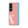 スリムプロテクションケース［ オリジナル - initial color line - X pink ］