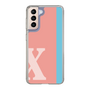 スリムプロテクションケース［ オリジナル - initial color line - X pink ］