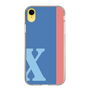 スリムプロテクションケース［ オリジナル - initial color line - X blue ］
