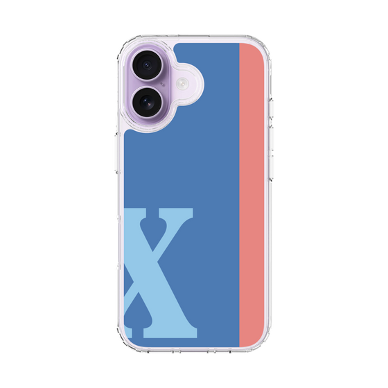 スリムプロテクションケース［ オリジナル - initial color line - X blue ］