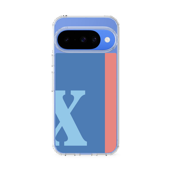スリムプロテクションケース［ オリジナル - initial color line - X blue ］