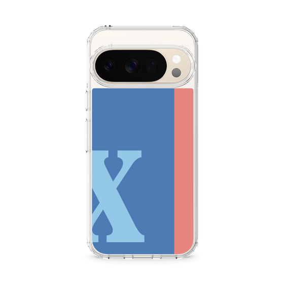 スリムプロテクションケース［ オリジナル - initial color line - X blue ］
