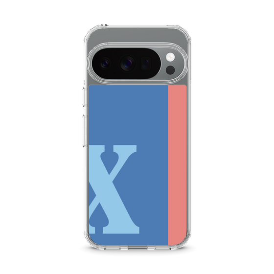 スリムプロテクションケース［ オリジナル - initial color line - X blue ］