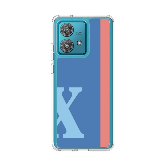 スリムプロテクションケース［ オリジナル - initial color line - X blue ］