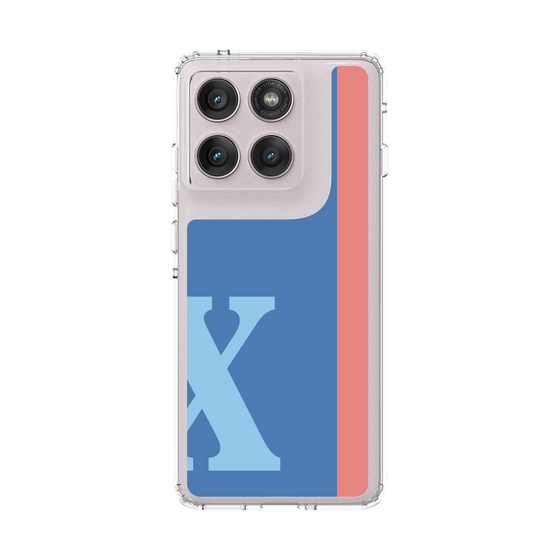 スリムプロテクションケース［ オリジナル - initial color line - X blue ］