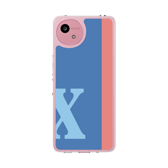 スリムプロテクションケース［ オリジナル - initial color line - X blue ］