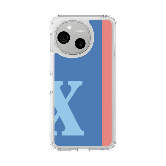 スリムプロテクションケース［ オリジナル - initial color line - X blue ］