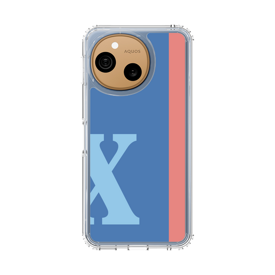 スリムプロテクションケース［ オリジナル - initial color line - X blue ］