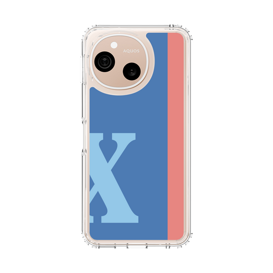 スリムプロテクションケース［ オリジナル - initial color line - X blue ］