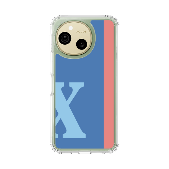 スリムプロテクションケース［ オリジナル - initial color line - X blue ］