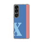 スリムプロテクションケース［ オリジナル - initial color line - X blue ］