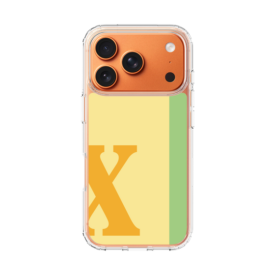スリムプロテクションケース［ オリジナル - initial color line - X yellow ］