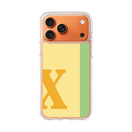 スリムプロテクションケース［ オリジナル - initial color line - X yellow ］