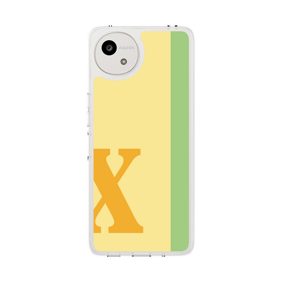スリムプロテクションケース［ オリジナル - initial color line - X yellow ］