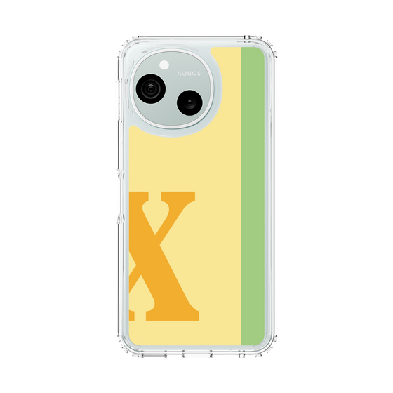 スリムプロテクションケース［ オリジナル - initial color line - X yellow ］