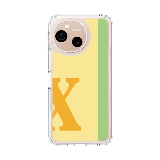 スリムプロテクションケース［ オリジナル - initial color line - X yellow ］
