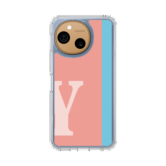 スリムプロテクションケース［ オリジナル - initial color line - Y pink ］