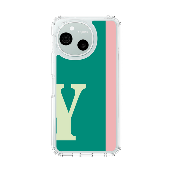 スリムプロテクションケース［ オリジナル - initial color line - Y green ］