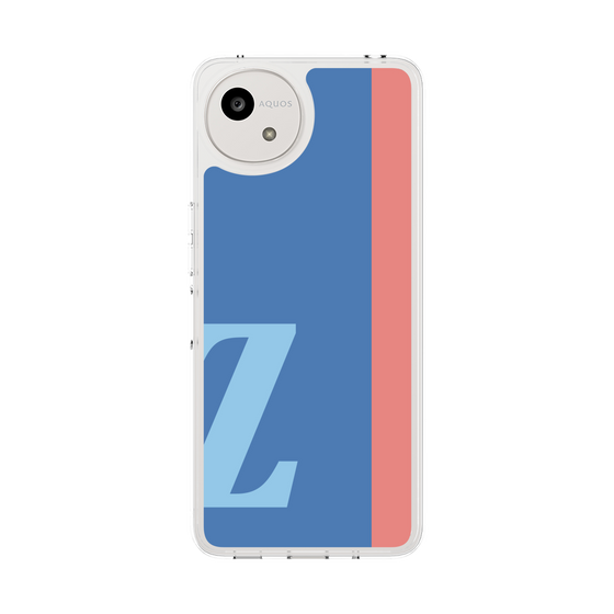 スリムプロテクションケース［ オリジナル - initial color line - Z blue ］