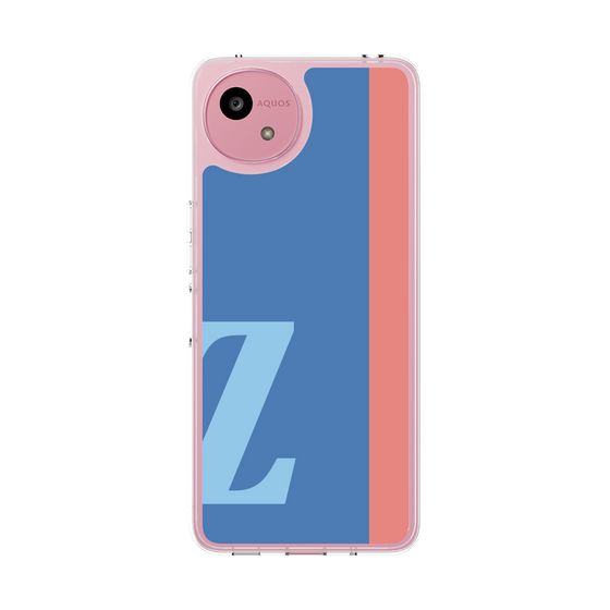 スリムプロテクションケース［ オリジナル - initial color line - Z blue ］