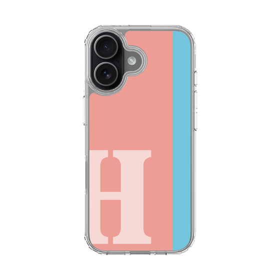 スリムプロテクションケース［ オリジナル - initial color line - H pink ］
