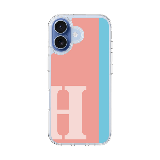 スリムプロテクションケース［ オリジナル - initial color line - H pink ］