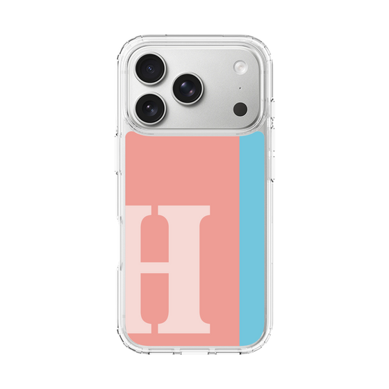 スリムプロテクションケース［ オリジナル - initial color line - H pink ］