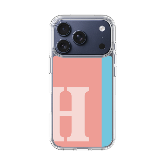 スリムプロテクションケース［ オリジナル - initial color line - H pink ］