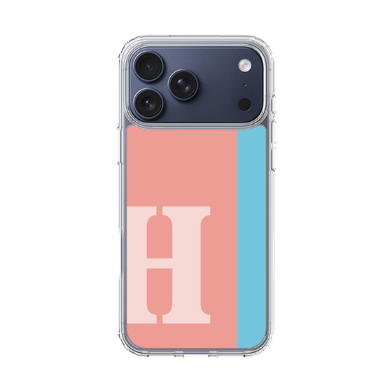 スリムプロテクションケース［ オリジナル - initial color line - H pink ］