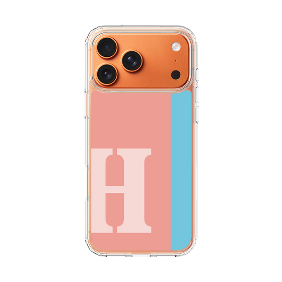 スリムプロテクションケース［ オリジナル - initial color line - H pink ］