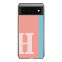 スリムプロテクションケース［ オリジナル - initial color line - H pink ］