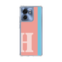 スリムプロテクションケース［ オリジナル - initial color line - H pink ］