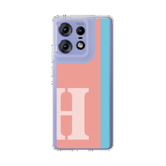 スリムプロテクションケース［ オリジナル - initial color line - H pink ］