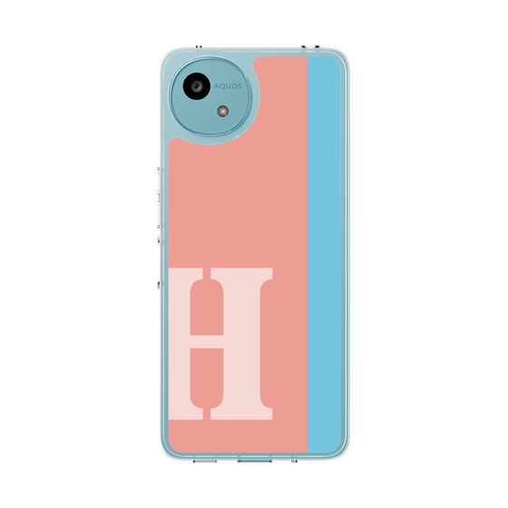 スリムプロテクションケース［ オリジナル - initial color line - H pink ］