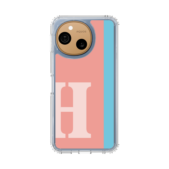 スリムプロテクションケース［ オリジナル - initial color line - H pink ］