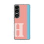 スリムプロテクションケース［ オリジナル - initial color line - H pink ］