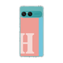 スリムプロテクションケース［ オリジナル - initial color line - H pink ］
